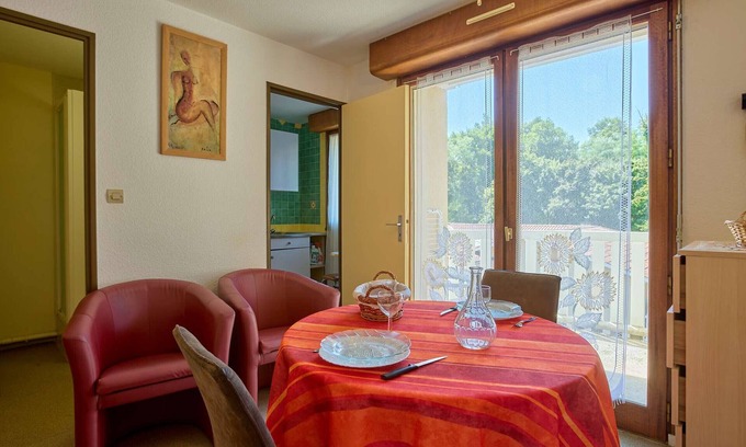 Barbotan-les-Thermes Apartment | Charming T1 with balcony, pets allowed