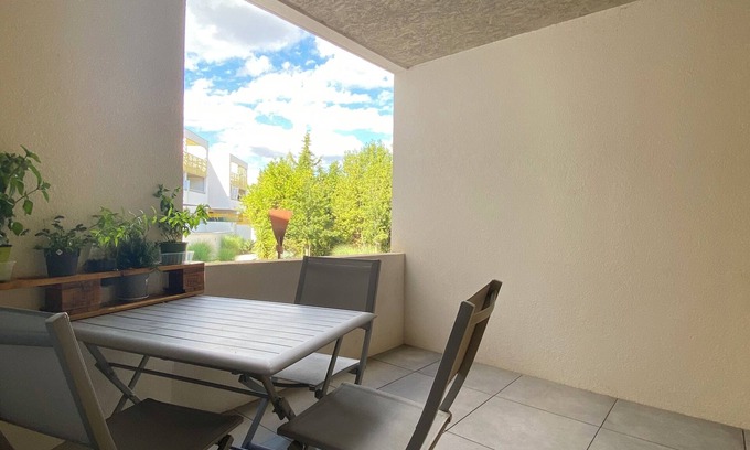 Mauguio Apartment | Charming T2 with terrace, ideally located in a quiet area
