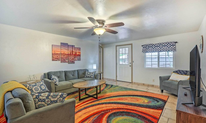Flowing Well Neighborhood House | Charming Tucson Home w/Covered Patio & Grill!
