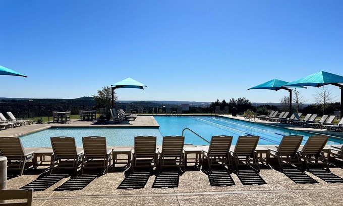 Leander Condo | Charming Villa on Lake Travis in Hill Country at Hollows Resort, Pools, Trails, Marina