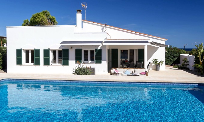 Marina de Son Ganxo Villa | Charming villa, private pool 97m2, WIFI, 8 minutes walking beach