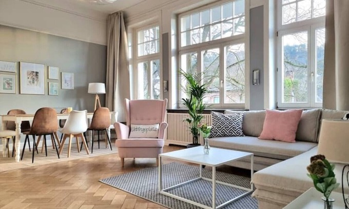 Hamelin Apartment | Charysma: Art nouveau meets modernity | darts | table football | car park