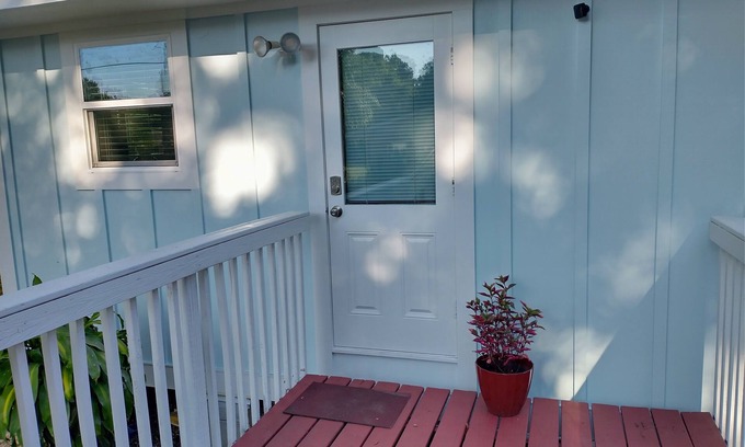 Laurel House | Cheerful, bright queen bedroom in sparkling house, private bathroom, share kitch