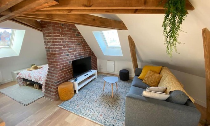 Calais City Center Apartment | Chez Mathilde Studio Calais Nord Citadelle