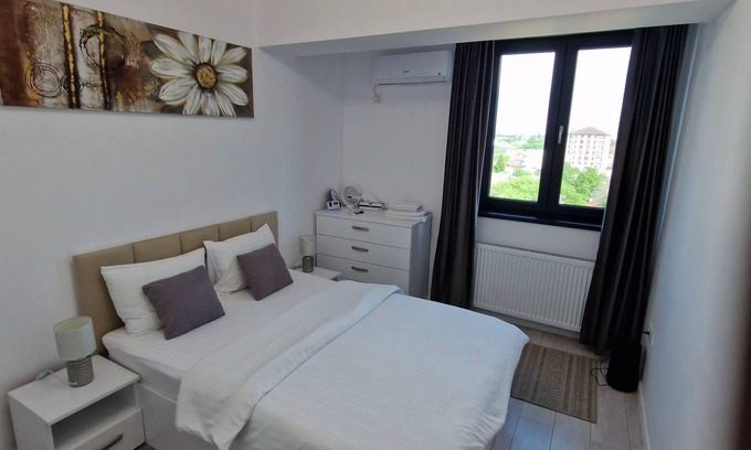 Sector 6 Apartment | Chic 1-bedroom apartment with fitness room, AC in charming București
