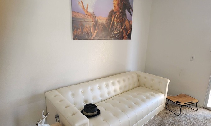 Sunrise Manor Condo | Chic 2-bedroom condo with unobstructed View of Vegas skyline!
