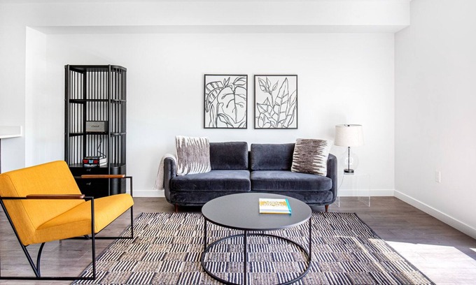 Campbell Apartment | Chic Campbell 1BR w/ W/D, Pool, Gym, Parking, near WF + TJ by Blueground