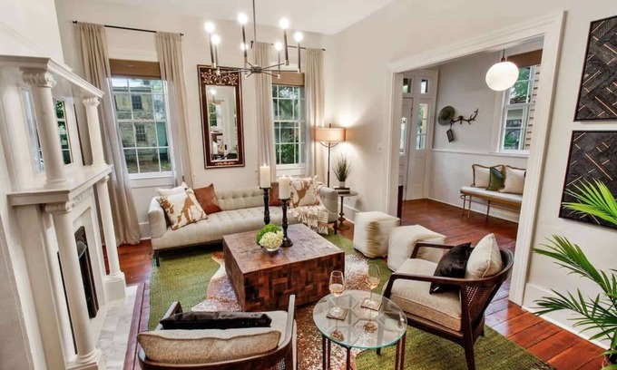 Beach Institute House | Chic Historic Home | Private Patio
