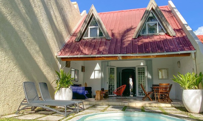 Bouvet Island Villa | Chic Home with Private Pool, 1 min to Beach