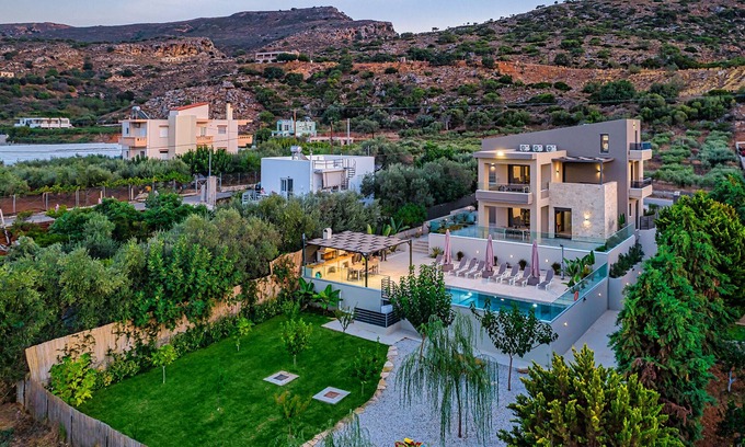 Nerokouros Apartment | Chris apartment with private ecologic pool and kid's playground!