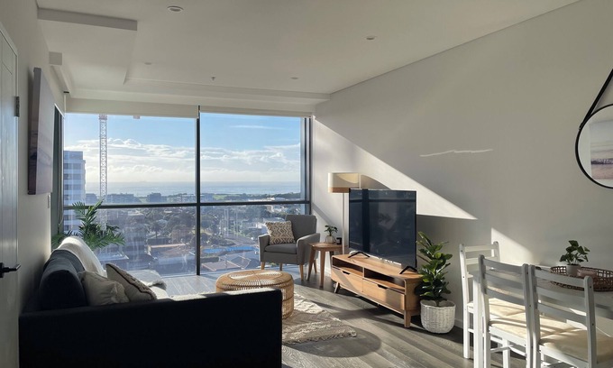 Wollongong CBD Apartment | City Apt in Wollongong with Ocean Views & Balcony
