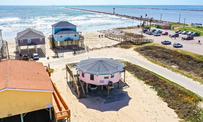 Surfside Beach House | Classic octagon house with excellent beach and jetty views!