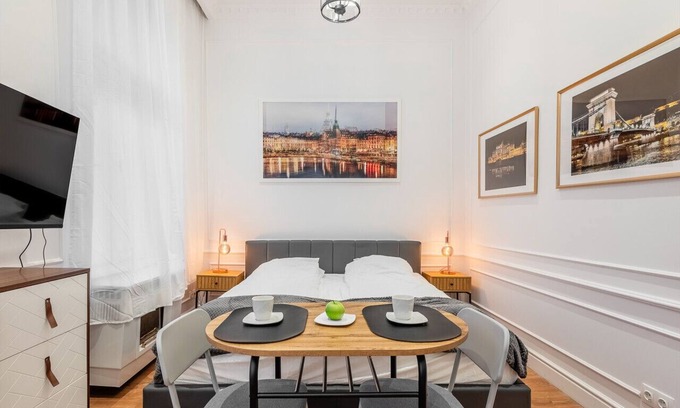 Nepszinhaz negyed Apartment | Classical mini studio with a modern touch!