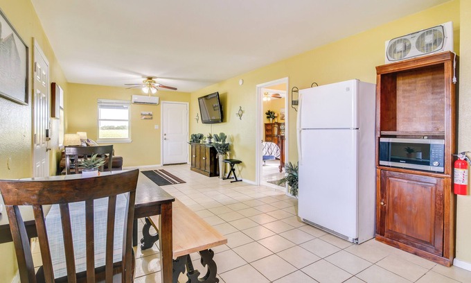 San Benito Cottage | Classy San Benito Vacation Rental With Chiminea!