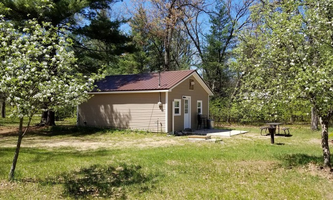Wellston Cabin | Clean, comfortable cabin within walking distance to Tippy Dam!