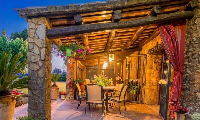 Mas Altaba Villa | Club Villamar - Farmhouse of year 1492 with private swimming pool,big garden and basket ball cour.