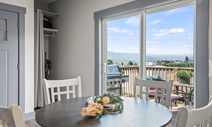 Vernon Apartment | Coach house overlooking cherry and apple orchards.