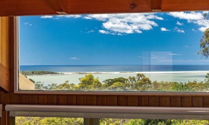 Smiths Lake House | Coastal Cove - stunning views across Sandbar View