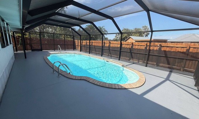 Sebastian House | Coastal Getaway with game room pool hot tub & inlaw suite in heart of Sebastian
