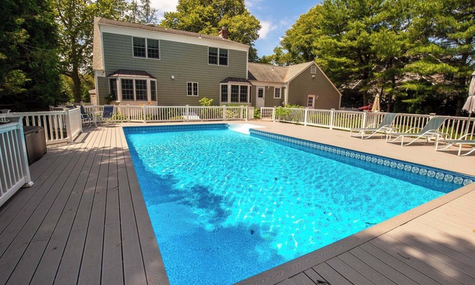 Jamesport House | Coastal Haven: Private Pool, Bay Access