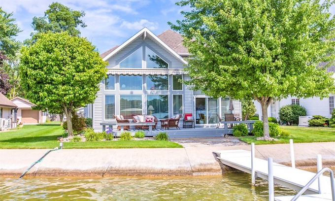 Coldwater House | Coldwater Lakefront Retreat with Gorgeous Water Views and Perfect Sandy Beach!