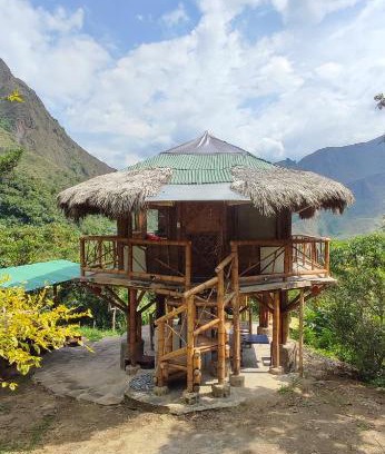 Villagomez Ski Chalet | Colibamboo The Cabin. Cabaña elevada con mirador montaña malla y jacuzzi