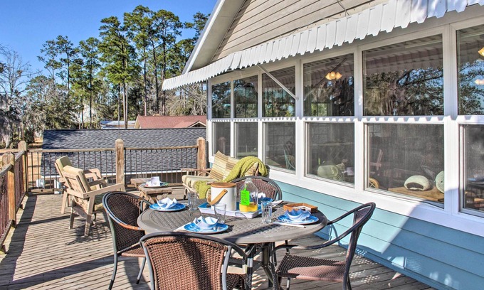 Midway Apartment | Colonel's Island Apartment w/ Dock!