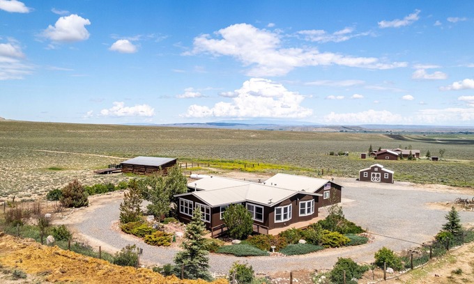 Clark House | Comanche Guest Ranch- surrounded by mountains