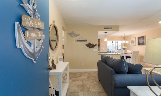 Madeira Beach Condo | Come to your HAPPY PLACE! 2/2 ground floor waterfront community Condo!