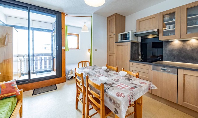 Saint-Francois-Longchamp Apartment | Comfort studio 25m², 5 pers, ski-in/ski-out, ski locker