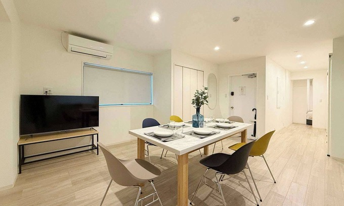 Hiroshima City Centre Apartment | Comfortable 2BR Apt in Hatchobori - Sleeps 10