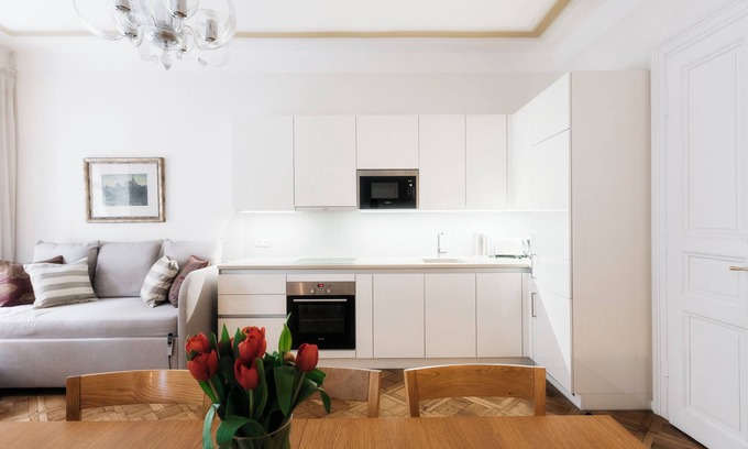 Vinohrady Apartment | Comfortable 2-Bed, 2-Bath Home with Private Balcony