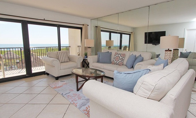 South Padre Island House | Condo 205 - Cheerful Oceanfront Condo with Unobstructed Views!