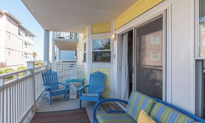 Tybee Island Condo | Condo just steps from the beach and swimming in the ocean!