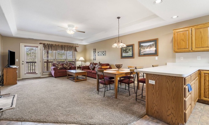 Branson West Condo | Condo & Suite with Lock-off Connection in Serene, Gated Community
