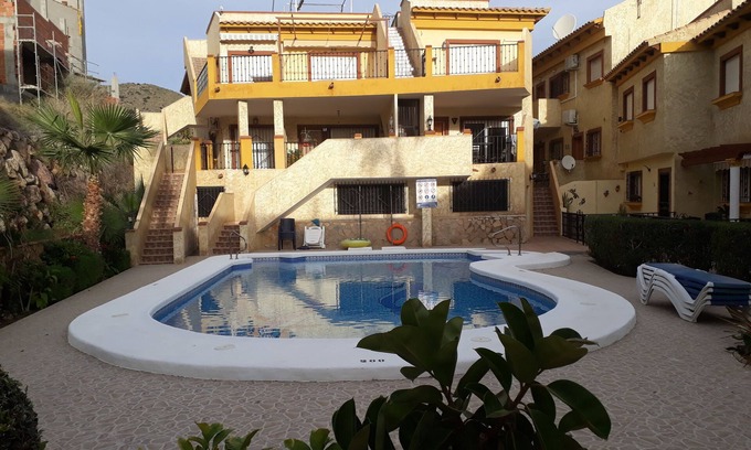 Las Herrerias Apartment | Condominium apartment with terrace 80 m from the seafront