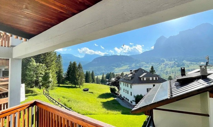 Cortina d'Ampezzo Ski Chalet | Cortina chalet with spectacular panoramic terrace and views + private garage