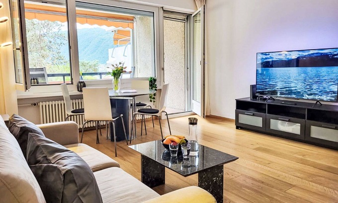 Bigogno Apartment | Cosy apartment for 4 people with pool, A/C, WIFI, TV, balcony and panoramic view