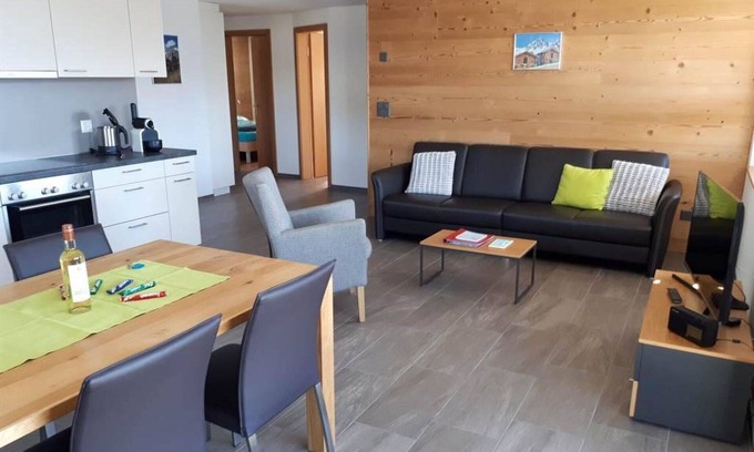 Bettmeralp Apartment | Cosy apartment for 6 people with WIFI, TV and balcony