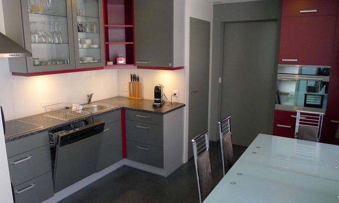 Horgen District Apartment | Cosy apartment for 4 people with WIFI, TV, terrace, pets allowed, panoramic view and parking