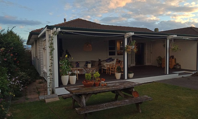 Napier House | Cosy character home with fireplace, private backyard & deck.