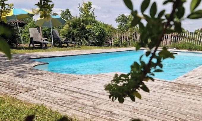 Riberac House | Cottage de 120m2 sur 2 Étages Avec Piscine