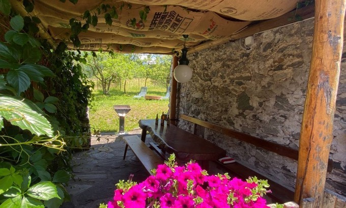 Piuro Apartment | COTTAGE IN FORMER BARN WATERFALL VIEW