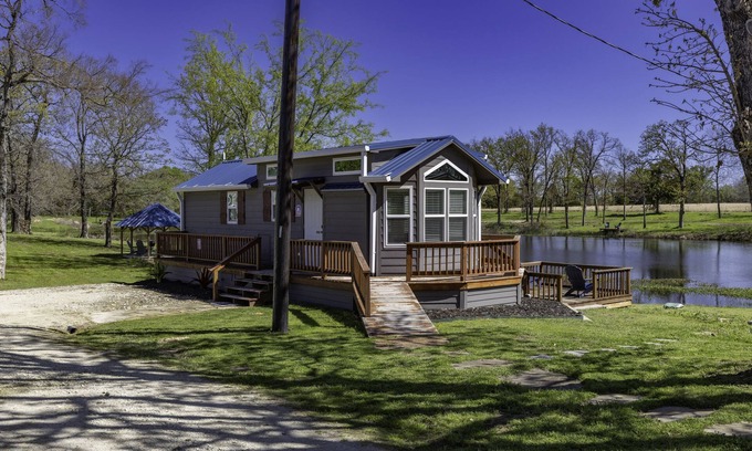 Emory House | Cottage near Lake Fork, Private Stocked Pond, Secure Parking