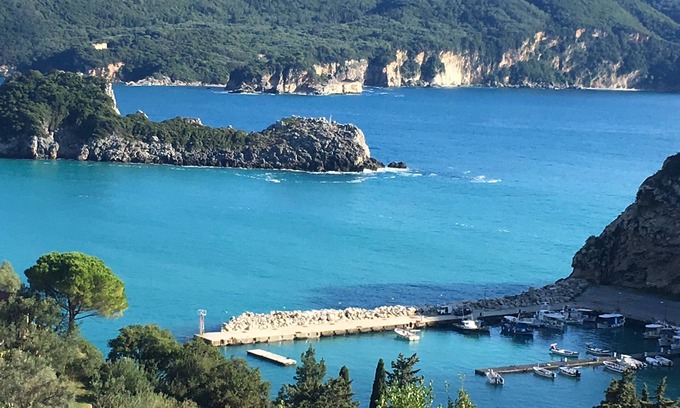 Lakones Cottage | Cottage, walk to beach and tavernas, stunning sea and mountain views