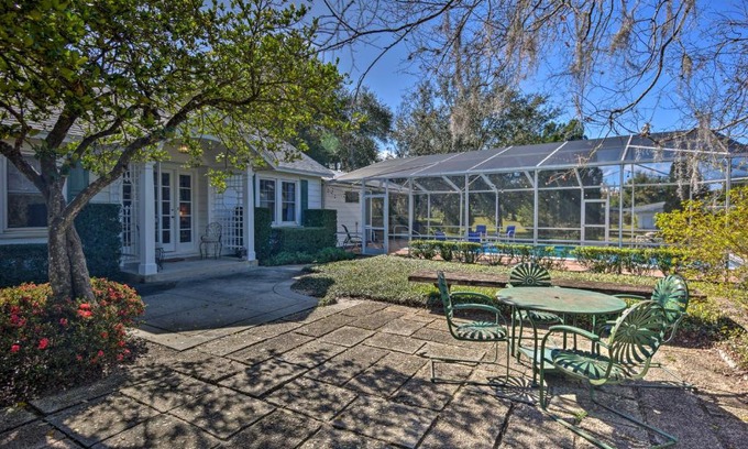 Lake Wales House | Cottage with Private Pool - Walk to Lake Wales!