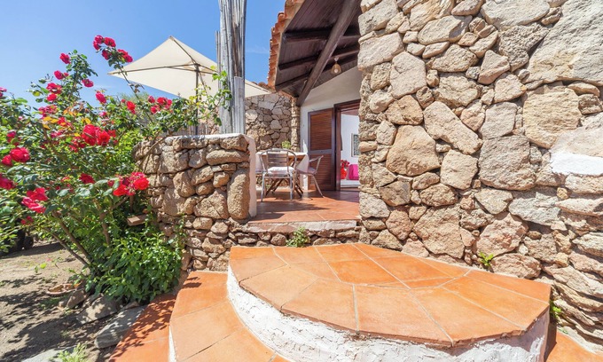 Baia Caddinas House | Cottage with Terrace and Sea View; Parking Available on Street