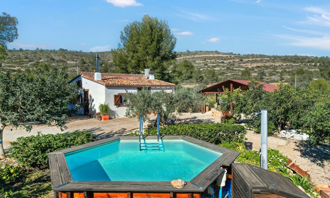 Pedreguer House | Country House 'El Castellet De L'Ocaive' with Mountain View, Wi-Fi and Air Conditioning