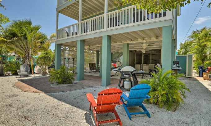 Bradenton Beach House | Covered Deck and Bay Views Bradenton Beach Abode!