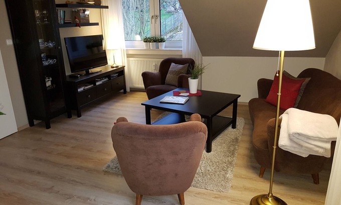Alt-Wetter Apartment | Cozy 2.5-room apartment with WLAN and TV. Terrace on first floor level